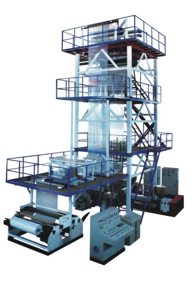 TL三層共擠上牽引旋轉吹膜機組