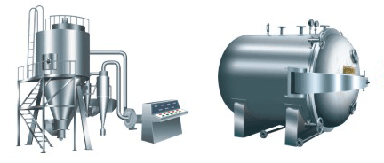 ①ZLG中藥浸膏智能噴霧干燥機 ②GKT型真空干燥器