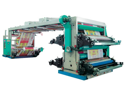 四色編織布膠（柔）版印刷機