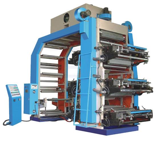 六色薄膜中高速柔性印刷機