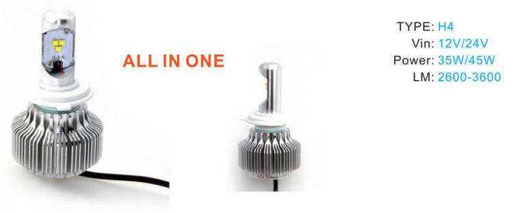  LED汽車前大燈 -> H4