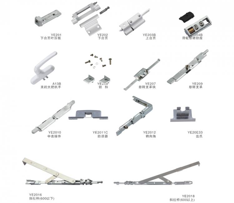 新三代20內(nèi)開內(nèi)倒窗零部件