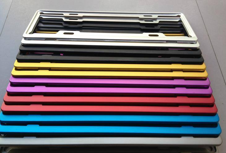 鎂合金車牌架 新國標車牌架 符合新交規航空鋁 牌照架 牌照框