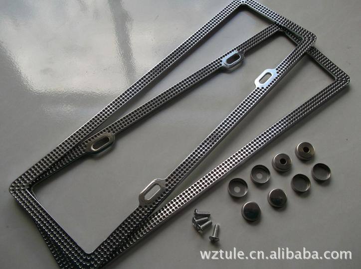 供應鋅合金通用車DAD無鉆車牌架框牌照框車牌框