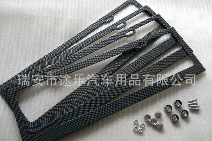 個性碳纖維紋路水轉印車牌架 車牌框照