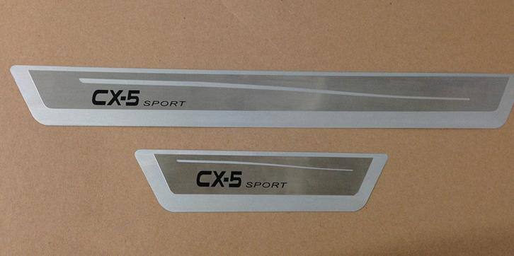 馬自達cx-5專用改裝門檻條迎賓踏板超薄款不銹鋼304 上色