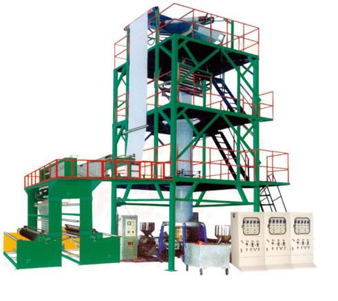 SJ三層共擠上旋轉吹膜機