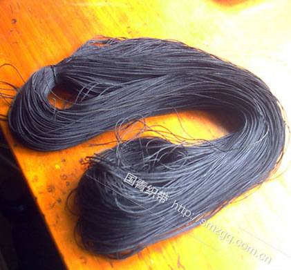 工藝品用包魚絲線滌綸繩 0.7mm 黑色 普通密度 提供剪切