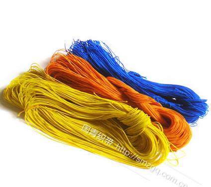 廠價大批量供應 供應滌綸繩 0.8mm 天藍色 手機繩原料 掛牌繩