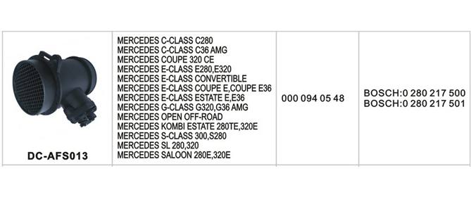 DC-AFS013汽車空氣流量計