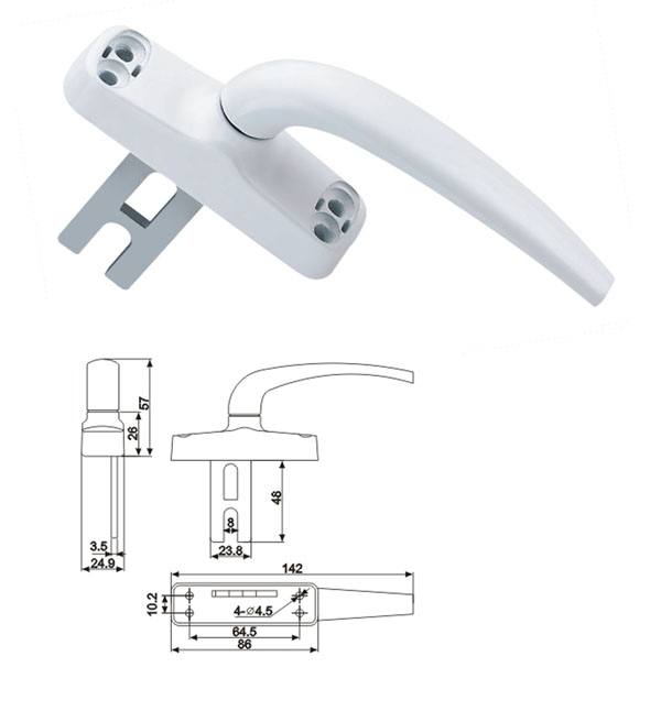 中二點執手C（外開）