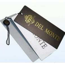 專業(yè)生產中高檔服裝 凹凸 UV 燙金 加厚服裝吊牌 服裝輔料