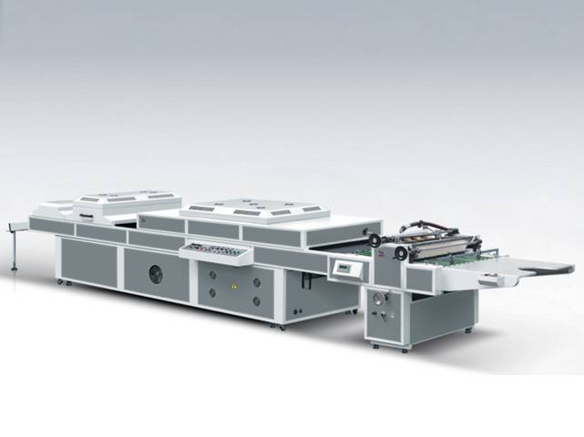 XGSG-1200B型UV厚薄紙三輥單機頭全面上光機