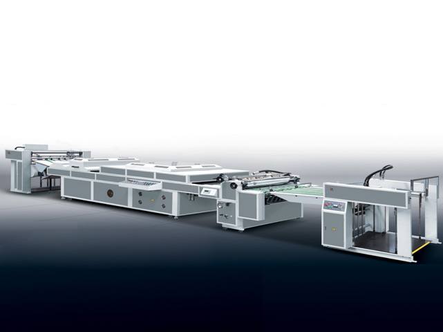 XGSG-1200B全自動UV厚薄紙三輥單機頭全面上光機