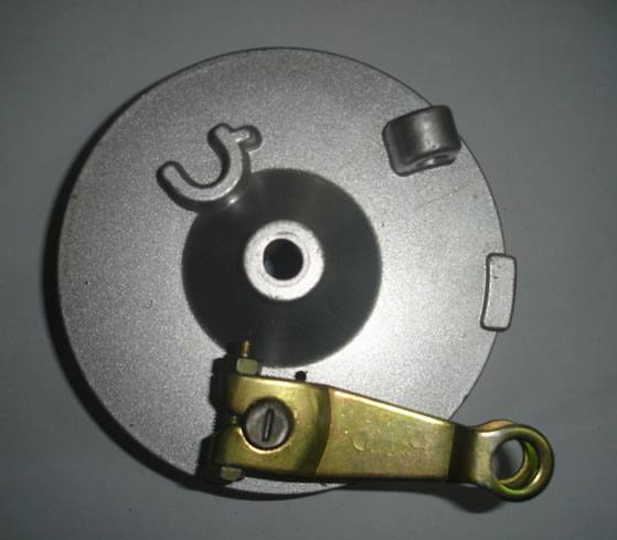 摩托車前后剎車鼓,剎車輪榖蓋總成，剎車盤，剎車搖臂，剎車皮