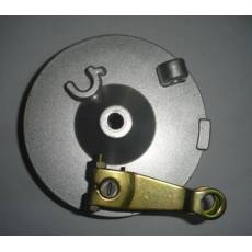 摩托車前后剎車鼓,剎車輪榖蓋總成，剎車盤，剎車搖臂，剎車皮