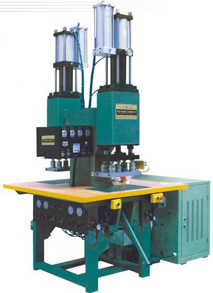 雙頭腳踏氣、油壓同步高周波熔斷機