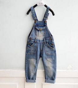 多可愛童裝韓版秋裝新款2014潮工裝兒童長褲牛仔背帶褲批發加工