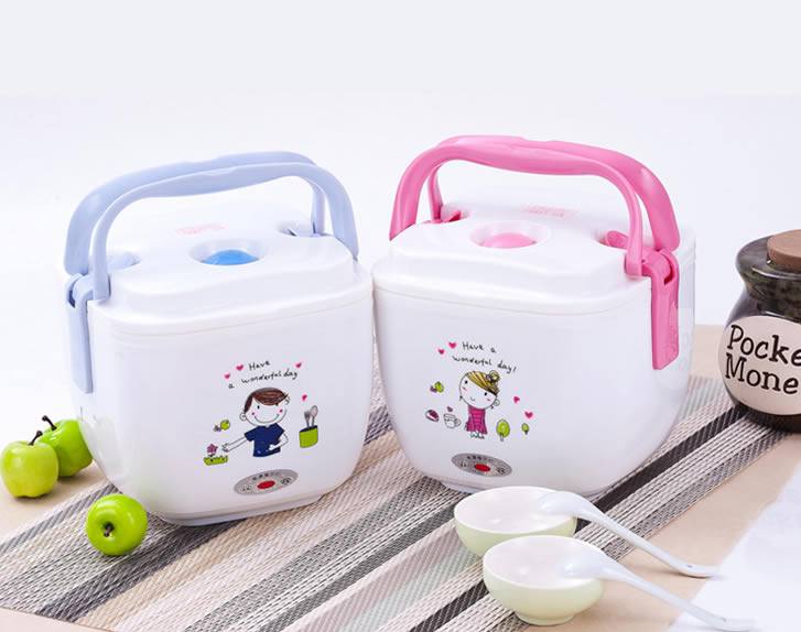 恒溫循環加熱技術，廠家批發 不銹鋼加熱電飯盒