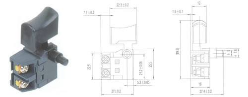 QH02-02按扭開關(guān) 電動工具開關(guān)
