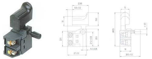 QH02-03按扭開(kāi)關(guān) 電動(dòng)工具開(kāi)關(guān)