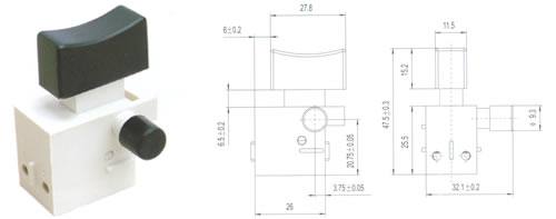 QH05-01按扭開關 電動工具開關