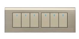 10A250V六位雙控點開關