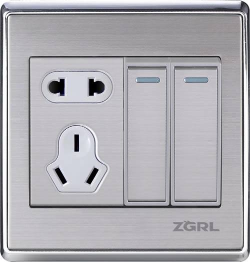 二開單/雙控帶五孔插座