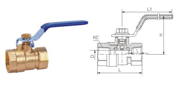 鋼柄測溫足徑黃銅球閥