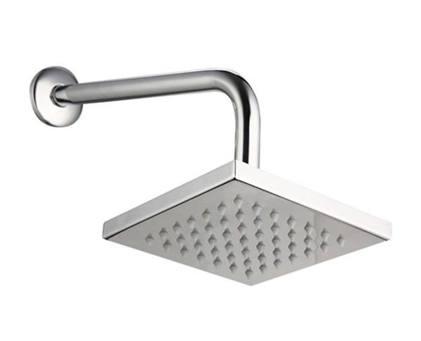 廠家批發淋浴房桑拿房暗裝入墻淋浴四方6寸不銹鋼噴頭埋墻淋浴套