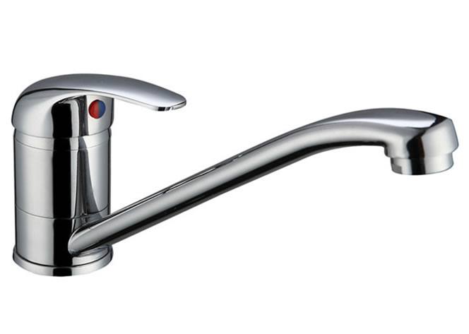 廠家批發單孔左右自由旋轉全銅冷熱雙用廚房水槽水龍頭