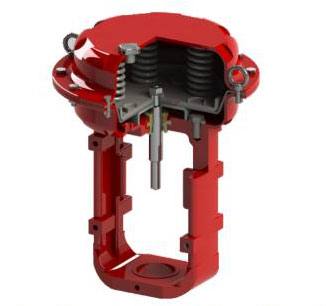 L400系列直行程多彈簧薄膜式氣動(dòng)執(zhí)行機(jī)構(gòu)