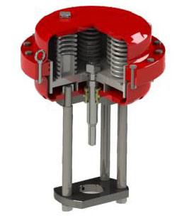 L600系列直行程多彈簧活塞式氣動(dòng)執(zhí)行機(jī)構(gòu)