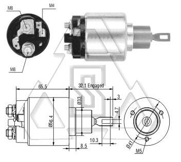 起動機電磁開關9-330-081-061 ZF 871