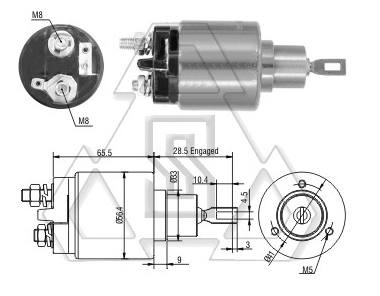 起動(dòng)機(jī)電磁開(kāi)關(guān)9-330-081-056 ZF 2-773