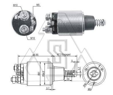 起動機電磁開關2-339-402-147 ZF 735