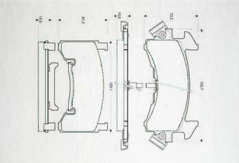 HD-CA154 HD-CA767剎車片 汽車盤式剎車片