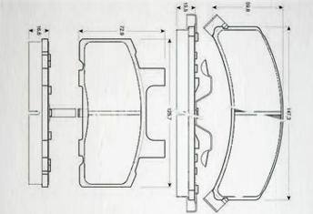 HD-CHE368剎車片 汽車盤式剎車片