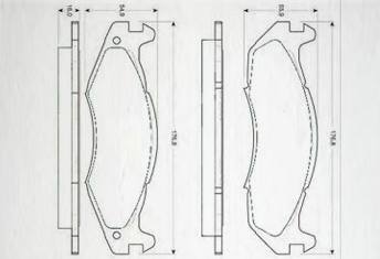 HD-CHR203剎車片 汽車盤式剎車片