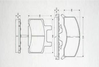 HD-CHR370剎車片 汽車盤式剎車片