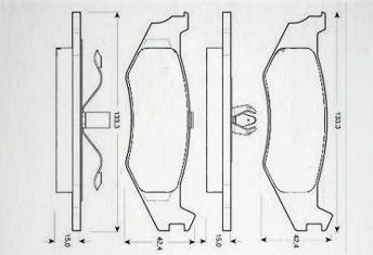 HD-CHR415 HD-CHR559剎車片