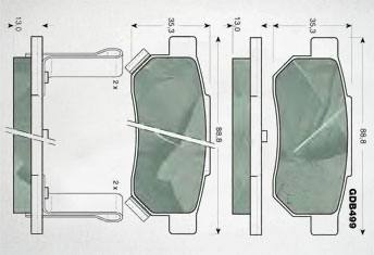 HD-LO374剎車片 汽車盤式剎車片