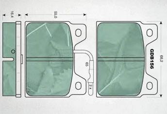 HD-PE157剎車片 汽車盤式剎車片