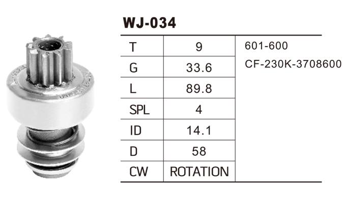 WJ-034拉達馬達齒輪