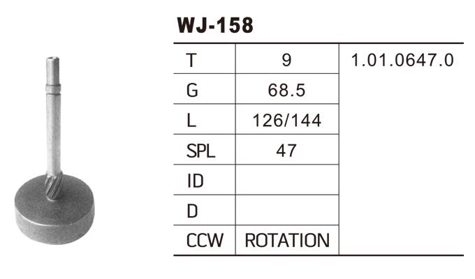 WJ-0158奔馳/大眾/沃爾沃馬達齒輪