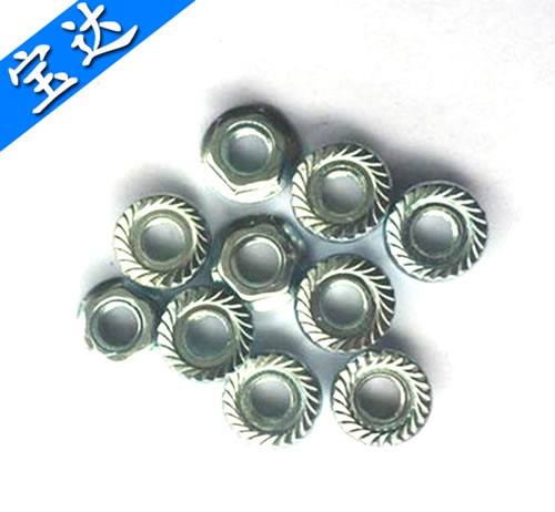 不銹鋼國標法蘭面螺母 耐磨法五金法蘭面螺母