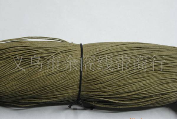 彩色棉蠟繩廠家批發 1MM蠟線 600米 飾品 吊牌 編織用繩 包芯