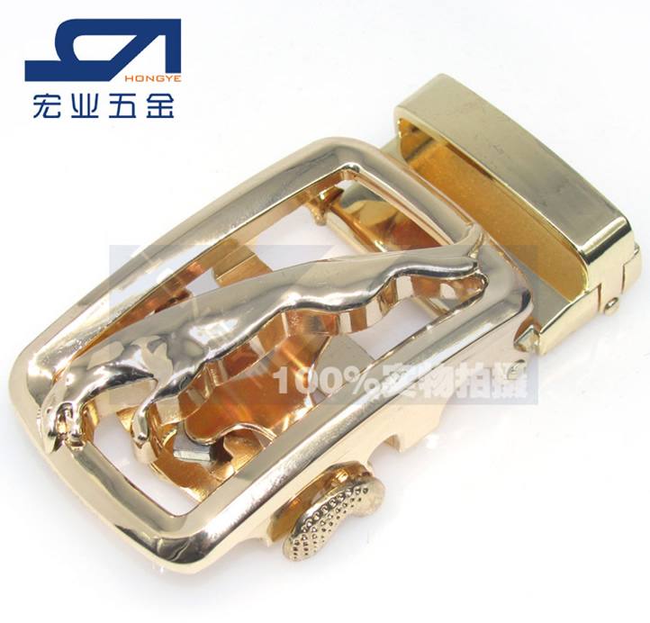 皮帶扣 激光自動(dòng)扣 皮帶頭 鋅合金 腰帶頭 縷空捷豹 豹子