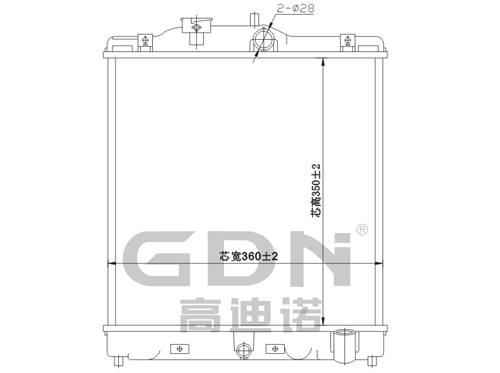 GDN.6.HO.003M-23 本田鋁質散熱器