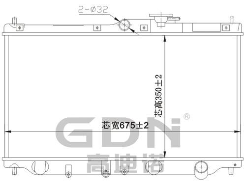GDN.6.HO.001M-23 本田鋁質散熱器